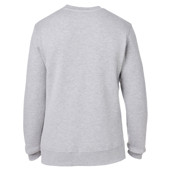 J. America Unisex Premium Fleece Crewneck Sweatshirt, Oxford, Back view