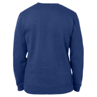 J. America Unisex Premium Fleece Crewneck Sweatshirt, True Navy, Back view