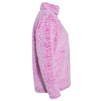 J. America Women’s Epic Sherpa Quarter-Zip Pullover, Magenta Heather / Magenta Heather, Right Sleeve view