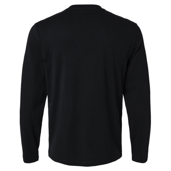 Jaanuu Men's RegenX Cotton Underscrub Long Sleeve T-Shirt, Black, Back view