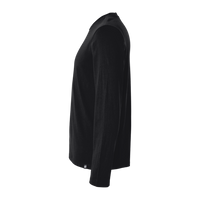 Jaanuu Men's RegenX Cotton Underscrub Long Sleeve T-Shirt, Black, Left Sleeve view