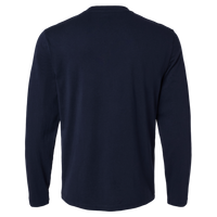 Jaanuu Men's RegenX Cotton Underscrub Long Sleeve T-Shirt, Midnight Navy, Back view
