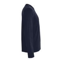 Jaanuu Men's RegenX Cotton Underscrub Long Sleeve T-Shirt, Midnight Navy, Right Sleeve view
