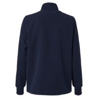 Jaanuu Women's Ceri Essential Full-Zip 6-Pocket Scrub Jacket, Midnight Navy, Back view