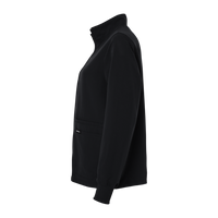 Jaanuu Women's Ceri Essential Full-Zip 6-Pocket Scrub Jacket, Midnight Navy, Left Sleeve view