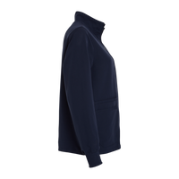 Jaanuu Women's Ceri Essential Full-Zip 6-Pocket Scrub Jacket, Midnight Navy, Right Sleeve view