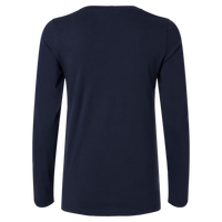 Jaanuu Women's RegenX Cotton Underscrub Long Sleeve T-Shirt, Midnight Navy, Back view