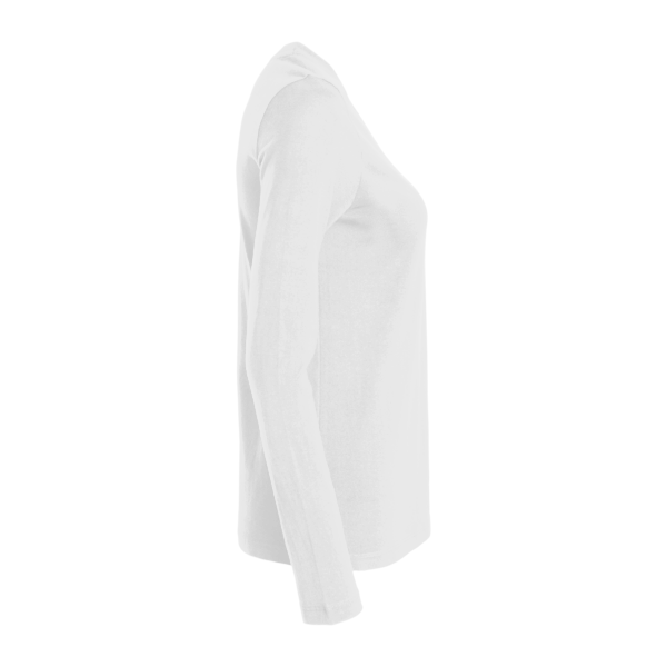 Jaanuu Women's RegenX Cotton Underscrub Long Sleeve T-Shirt, White, Right Sleeve view