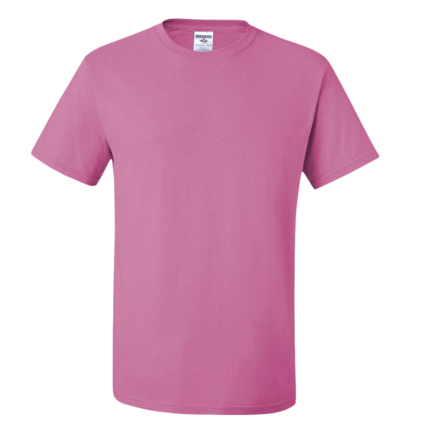Jerzees Dri-Power® 50/50 T-Shirt, Azalea, Front view
