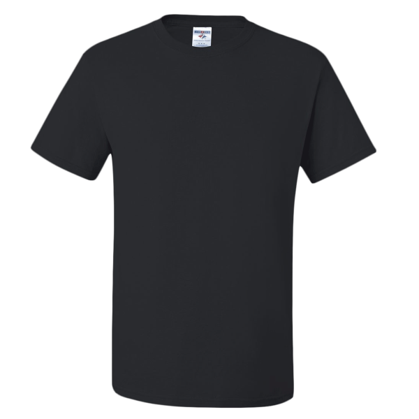 Jerzees Dri-Power® 50/50 T-Shirt, Black, Front view