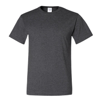 Jerzees Dri-Power® 50/50 T-Shirt, Black Heather, Front view