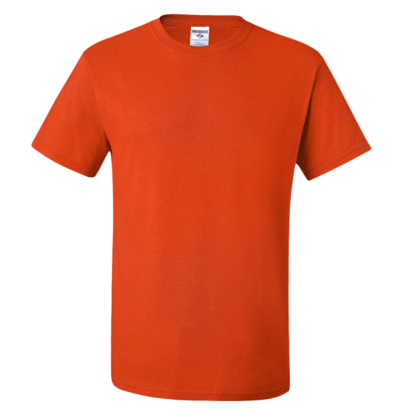 Jerzees Dri-Power® 50/50 T-Shirt, Burnt Orange, Front view