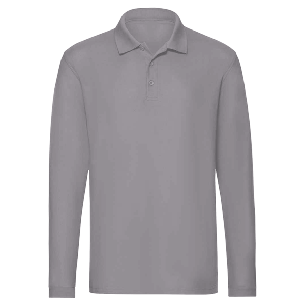 Jerzees Men's Dri-Power® Long Sleeve Polo, Oxford, Front view
