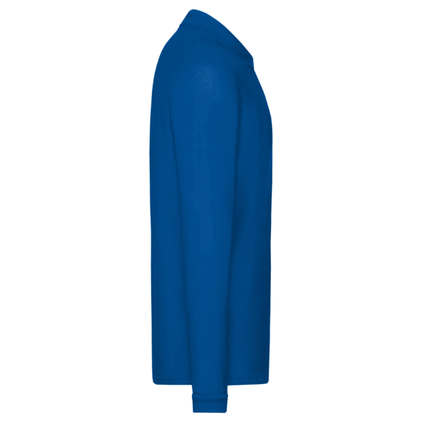 Jerzees Men's Dri-Power® Long Sleeve Polo, Royal, Right Sleeve view