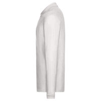 Jerzees Men's Dri-Power® Long Sleeve Polo, White, Left Sleeve view