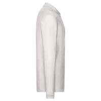 Jerzees Men's Dri-Power® Long Sleeve Polo, White, Right Sleeve view