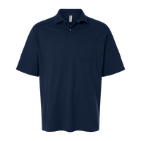 Jerzees Men's Dri-Power® Polo with Pocket, J. Navy, Front view