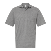 Jerzees Men's Dri-Power® Polo with Pocket, Oxford, Front view
