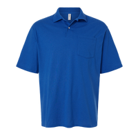 Jerzees Men's Dri-Power® Polo with Pocket, Royal, Front view