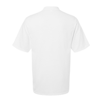 Jerzees Men's Dri-Power® Polo with Pocket, White, Back view