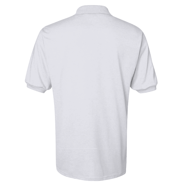 Jerzees Men's SpotShield® 50/50 Polo, Ash, Back view
