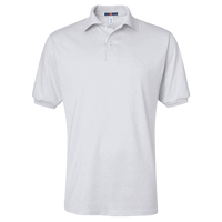 Jerzees Men's SpotShield® 50/50 Polo, Ash, Front view