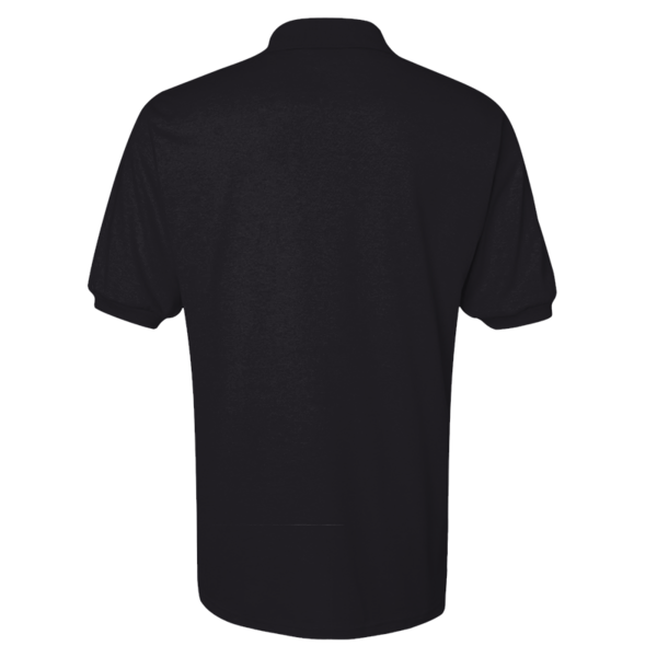 Jerzees Men's SpotShield® 50/50 Polo, Black, Back view