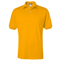 Jerzees Men's SpotShield® 50/50 Polo, Gold, Front view