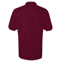 Jerzees Men's SpotShield® 50/50 Polo, Maroon, Back view