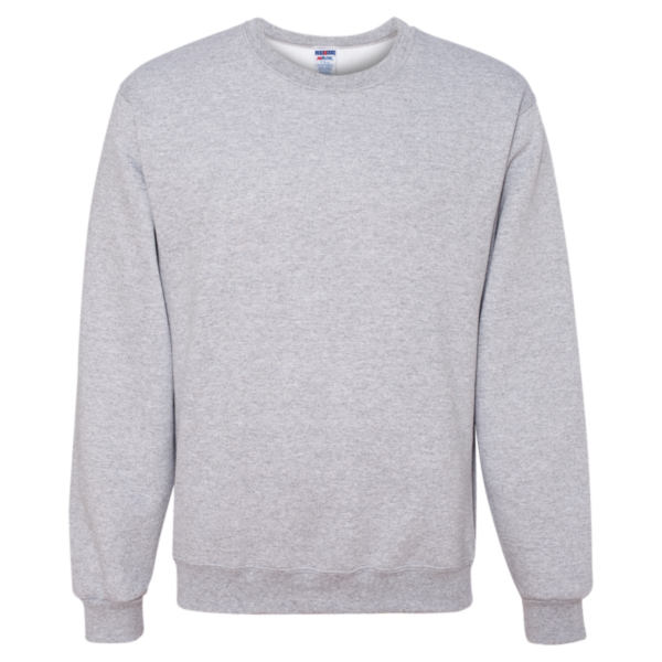 Jerzees NuBlend® Crewneck Sweatshirt, Athletic Heather, Front view