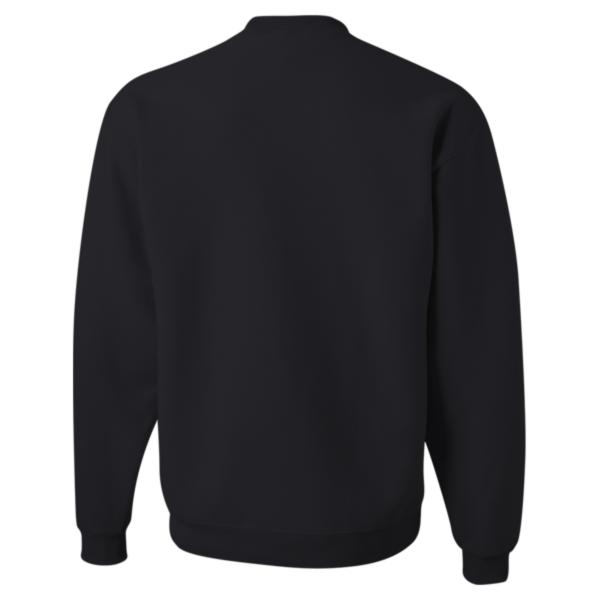 Jerzees NuBlend® Crewneck Sweatshirt, Black, Back view