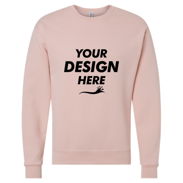 Jerzees NuBlend® Crewneck Sweatshirt, Blush Pink, Front view, Mockup