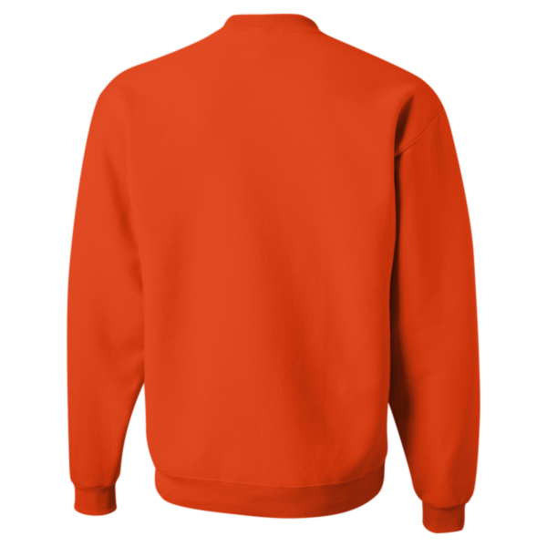 Jerzees NuBlend® Crewneck Sweatshirt, Burnt Orange, Back view