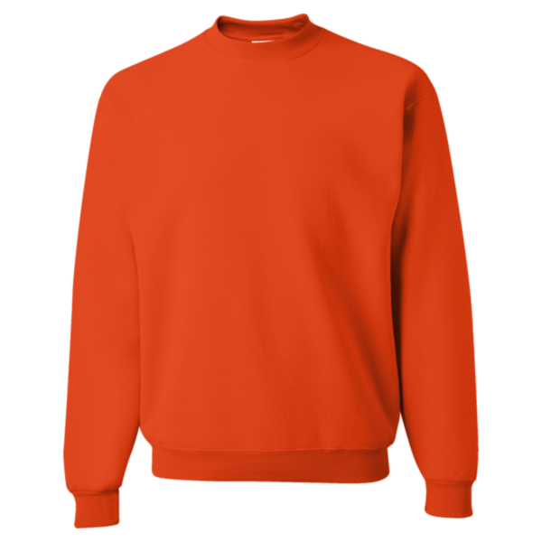 Jerzees NuBlend® Crewneck Sweatshirt, Burnt Orange, Front view