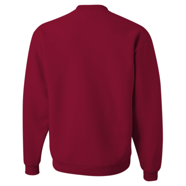 Jerzees NuBlend® Crewneck Sweatshirt, Cardinal, Back view