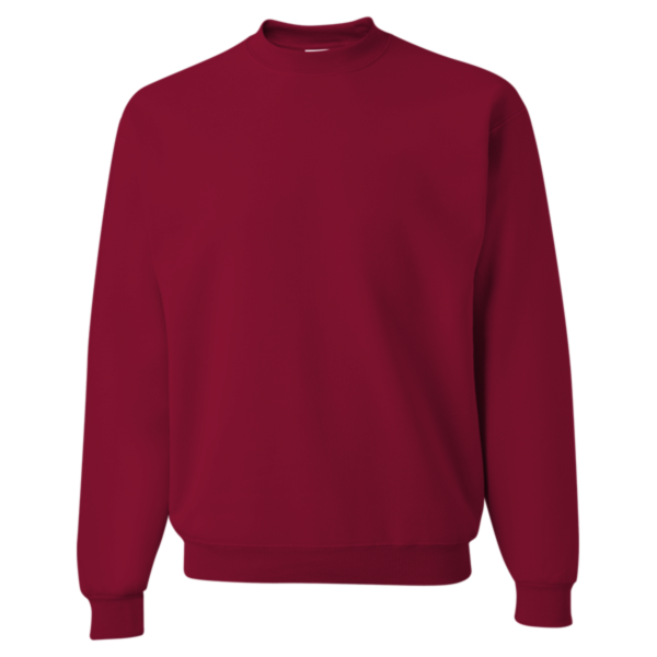 Jerzees NuBlend® Crewneck Sweatshirt, Cardinal, Front view
