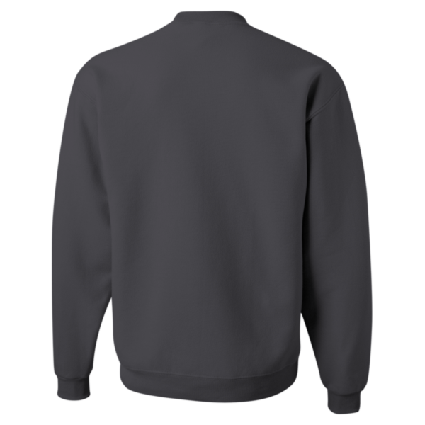Jerzees NuBlend® Crewneck Sweatshirt, Charcoal Grey, Back view