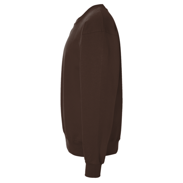 Jerzees NuBlend® Crewneck Sweatshirt, Chocolate, Left Sleeve view