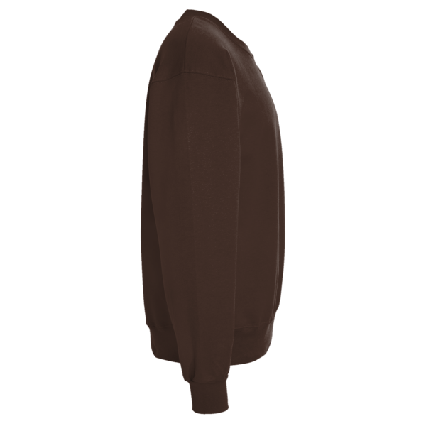 Jerzees NuBlend® Crewneck Sweatshirt, Chocolate, Right Sleeve view