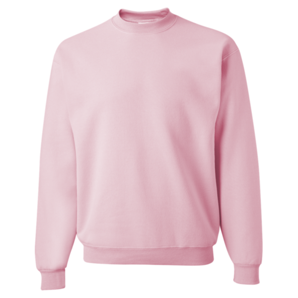 Jerzees NuBlend® Crewneck Sweatshirt, Classic Pink, Front view