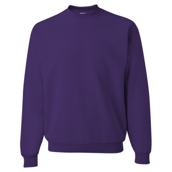 Jerzees NuBlend® Crewneck Sweatshirt, Deep Purple, Front view