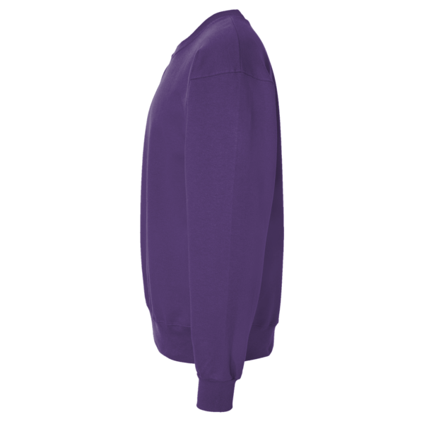 Jerzees NuBlend® Crewneck Sweatshirt, Deep Purple, Left Sleeve view
