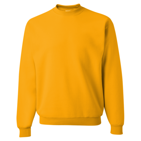 Jerzees NuBlend® Crewneck Sweatshirt, Gold, Front view