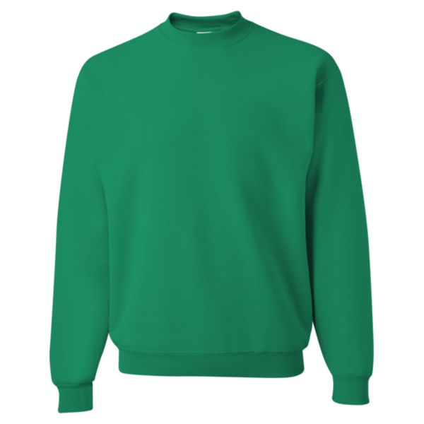 Jerzees NuBlend® Crewneck Sweatshirt, Kelly, Front view