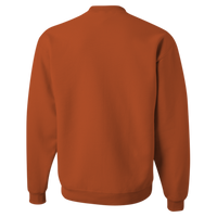 Jerzees NuBlend® Crewneck Sweatshirt, Texas Orange, Back view