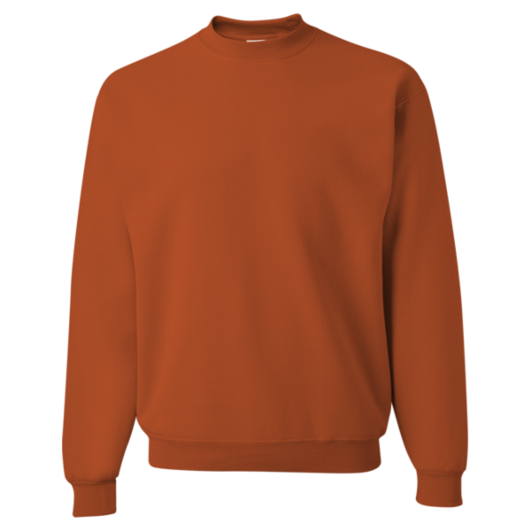 Jerzees NuBlend® Crewneck Sweatshirt, Texas Orange, Front view
