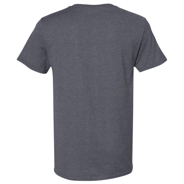 Jerzees Premium Blend Ring-Spun T-Shirt, Charcoal Heather, Back view