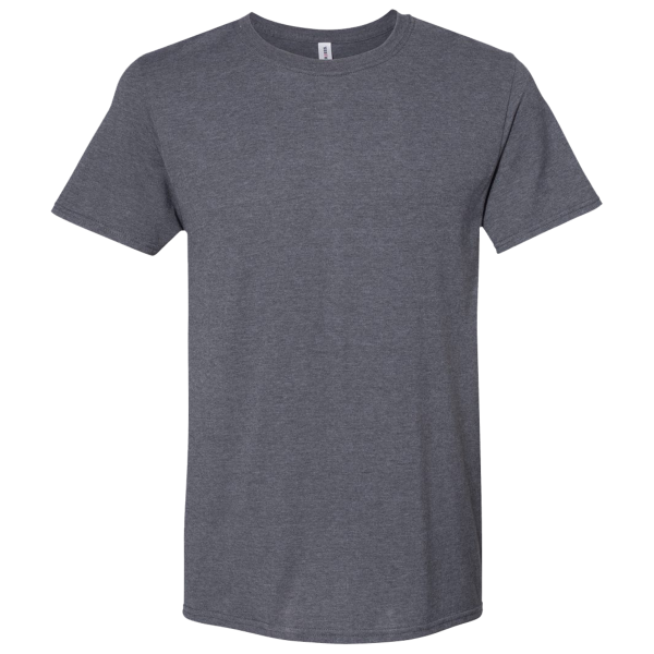 Jerzees Premium Blend Ring-Spun T-Shirt, Charcoal Heather, Front view