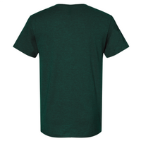 Jerzees Premium Blend Ring-Spun T-Shirt, Forest Green Heather, Back view