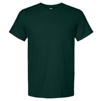 Jerzees Premium Blend Ring-Spun T-Shirt, Forest Green Heather, Front view